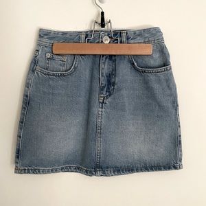 NEW! BDG blue denim mini skirt